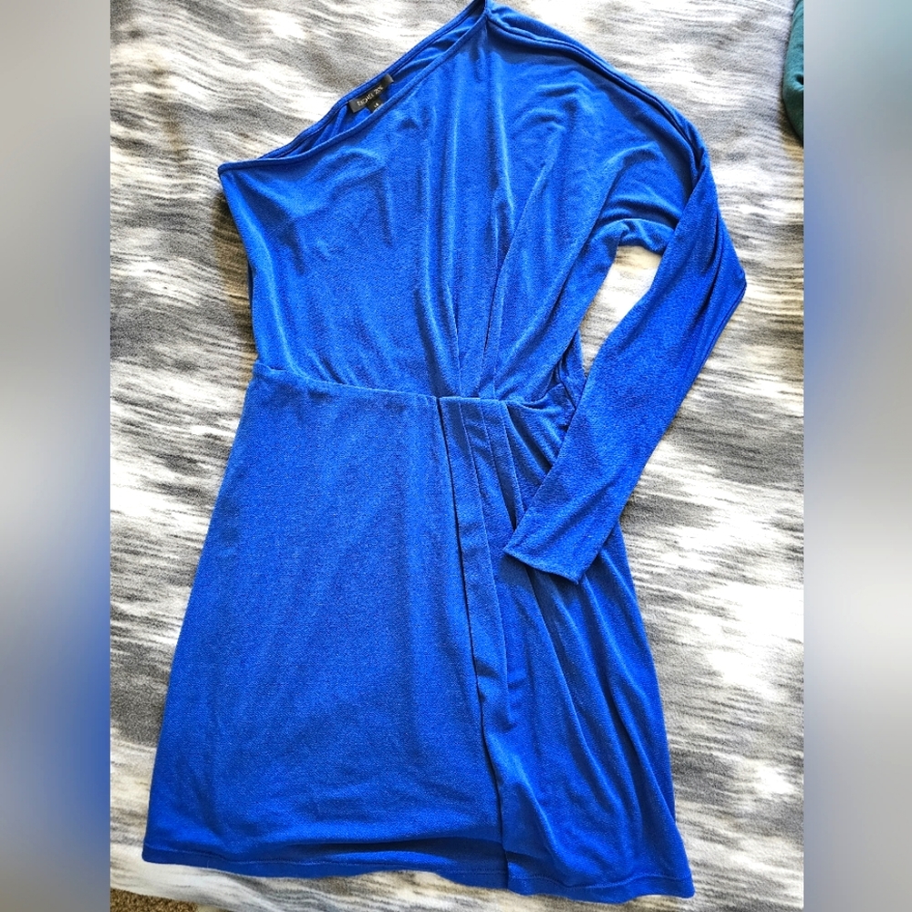 Rachel Zoe one shoulder Mini dress, thigh-length blue, size XS